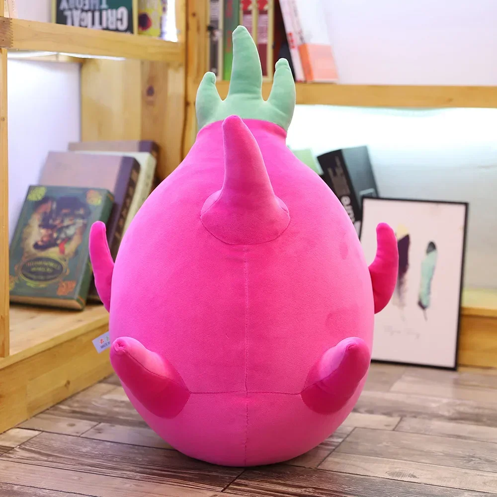 Cute Beautiful Kawaii Dragon Fruit Plush Toy Stuffed Fruit Pitaya Doll Soft Cartoon Sleep Pillow Cushion Gift for Kids Baby Girl 6