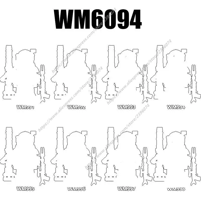 

Фигурки героев фильма WM6094, Аксессуары для строительства, кубики, игрушки WM991 WM992 WM993 WM994 WM995 WM996 WM997 WM998