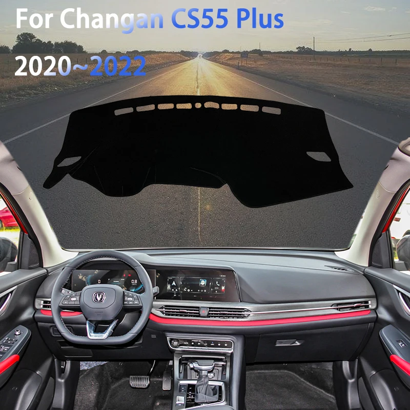 

Dashboard Cover Dash Mat Custom for Changan CS55 Plus 2020 2021 2022 Anti-UV Visor Parasol Car Interior Mouldings Accessories