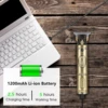 RESUXI JM-700A Zero Gapped Professional Hair Trimmer Wireless Electric Haircut Kit Mens Clippers USB Stainless Steel 10W 1500mah 3
