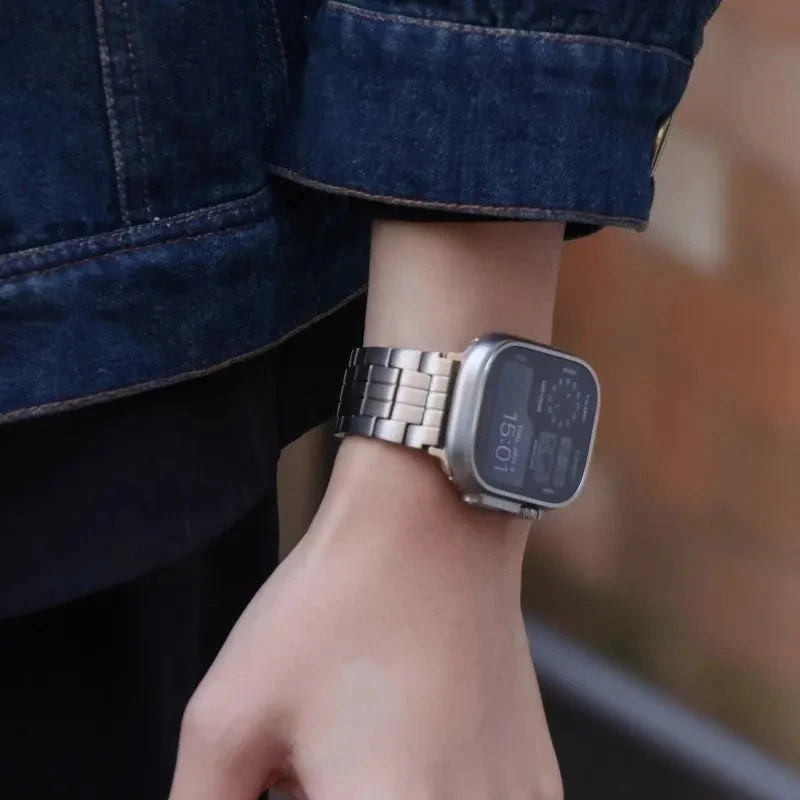 Titanium Alloy Strap for Apple Watch Ultra2 / Ultra 49mm 44mm 42mm 40mm 45mm,Watchband for IWatch9 8 7 6 SE 5 4 3 2 1