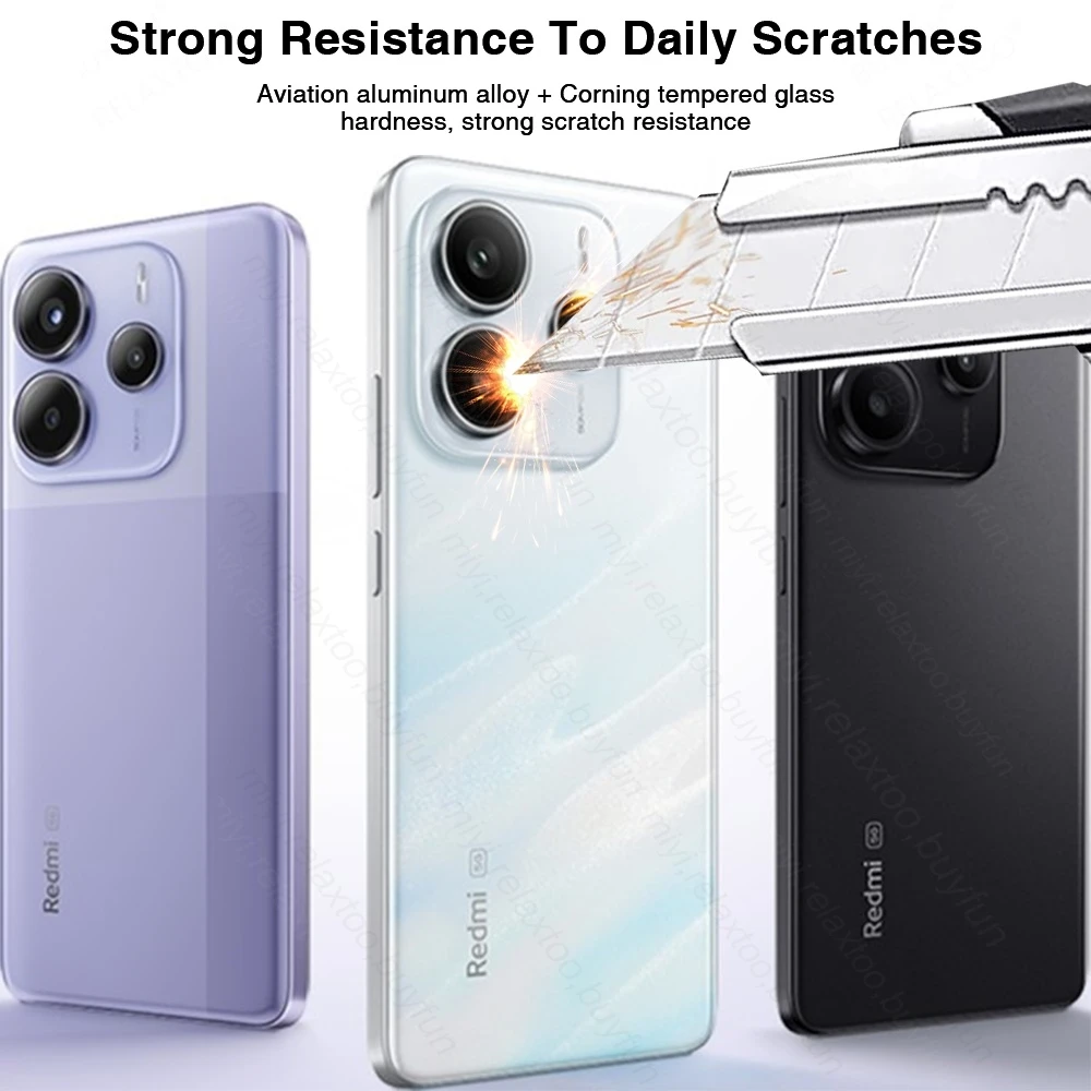 Aluminium Alloy Camera Protector Ring Case with Tempered Glass Back Lens Cover