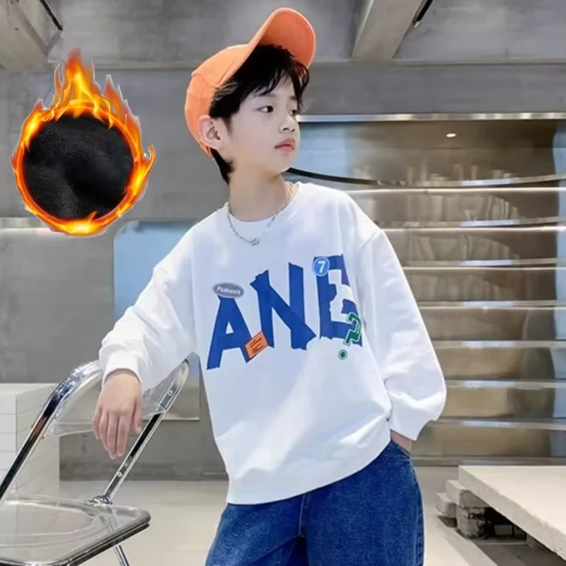

Boys' Sweater Spring and Autumn Style New Mid sized Children's Autumn Top Boys' Autumn Bottom Shirt Fashionable and Fashionable