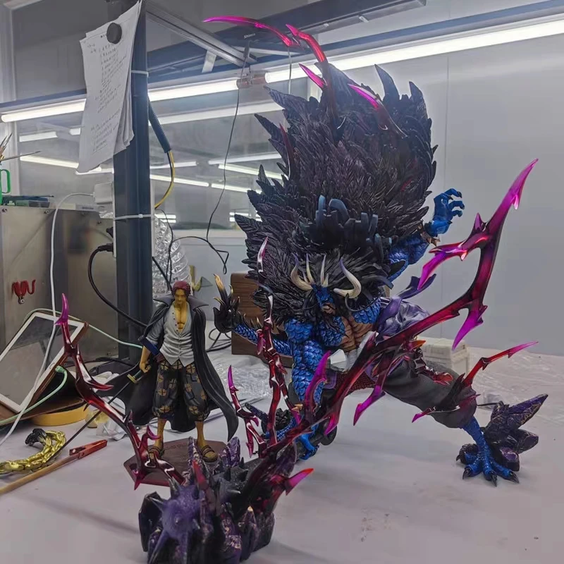 

One Piece Anime Figures 52cm Man Beast Kaido Figure Thunder Bagua Peripheral Pvc Figurine Statue Model Decoration Toys Gift