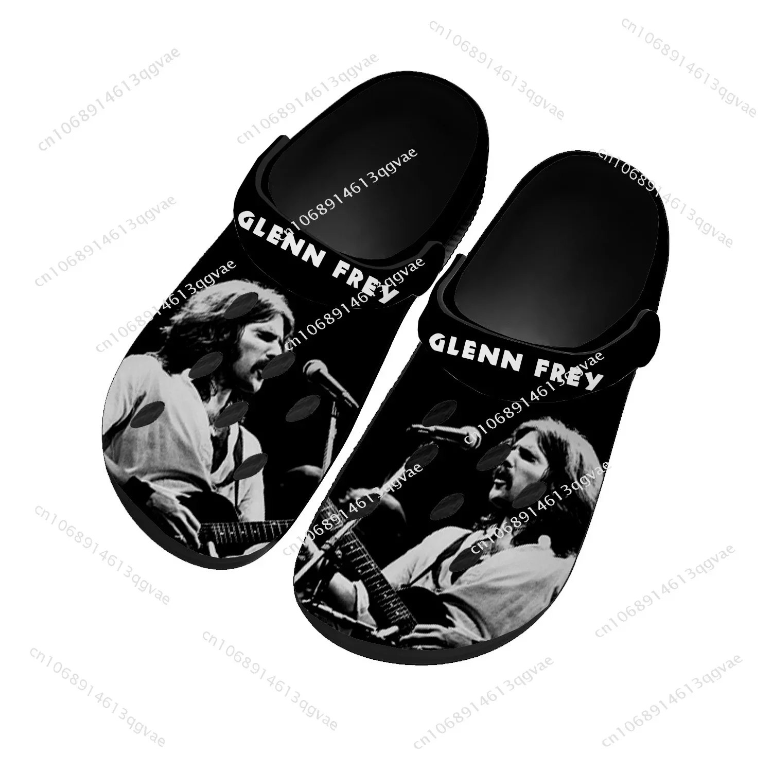 

Glenn Frey Rock Singer Home Clogs Custom Water Shoes Mens Womens Teenager Sandals Garden Clog Breathable Beach Hole Slippers