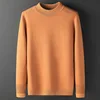 Woolen sweater Men's half-turtleneck winter woolen padded sweater with woolen padded warm bottom sweater 3