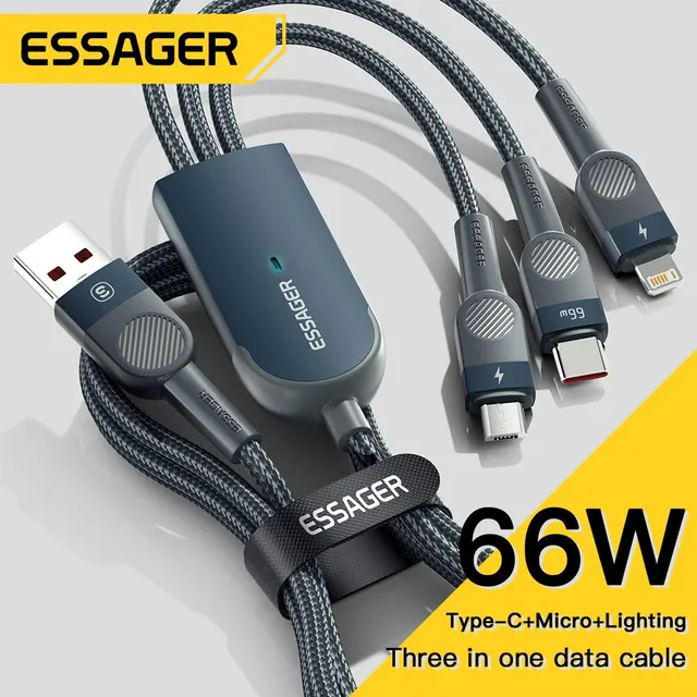 Essager 6A 66W 3 in 1 USB C