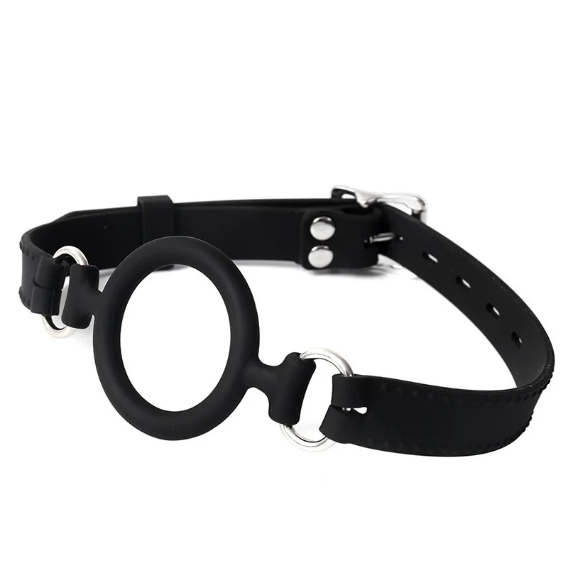 BDSM Soft Silicone Open Mouth Ring Gag Breathable O-Ring Oral Gags Bondage Restraints Adult Slave Roleplay Sex Toys for Couples