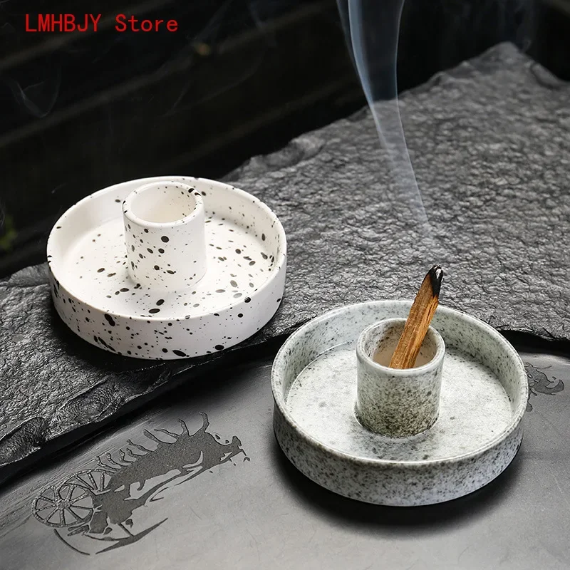 

LMHBJY Ceramic Yale Wood Sage Aroma Rack Soot Collector Nordic Aromatherapy Candle Tool