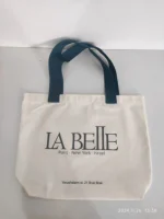 Wholesale 100pcs/Lot Eco Reusable Shopping Bags Cloth Fabric Grocery Packing  Fashion European Style Tote Handbag Customed Logo - Image 3