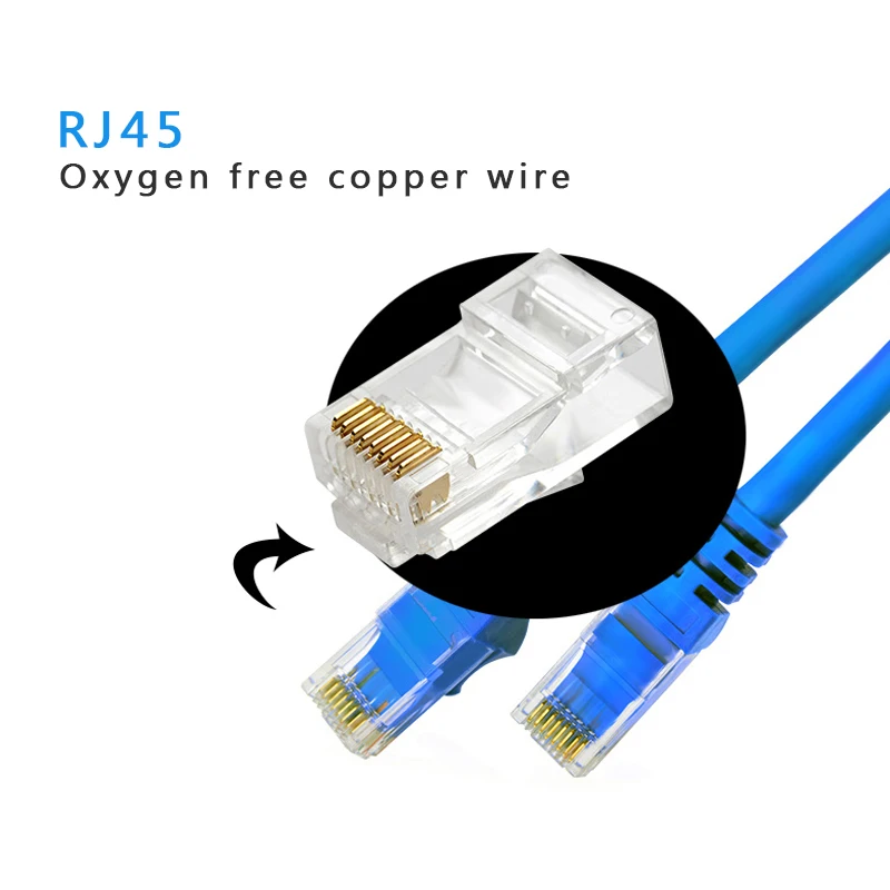 RJ45 CAT-5e Ethernet Cable Network Lan Cable For CAT5 Ethernet Internet Network Patch LAN Cable Cord For Computer Laptop 80cm