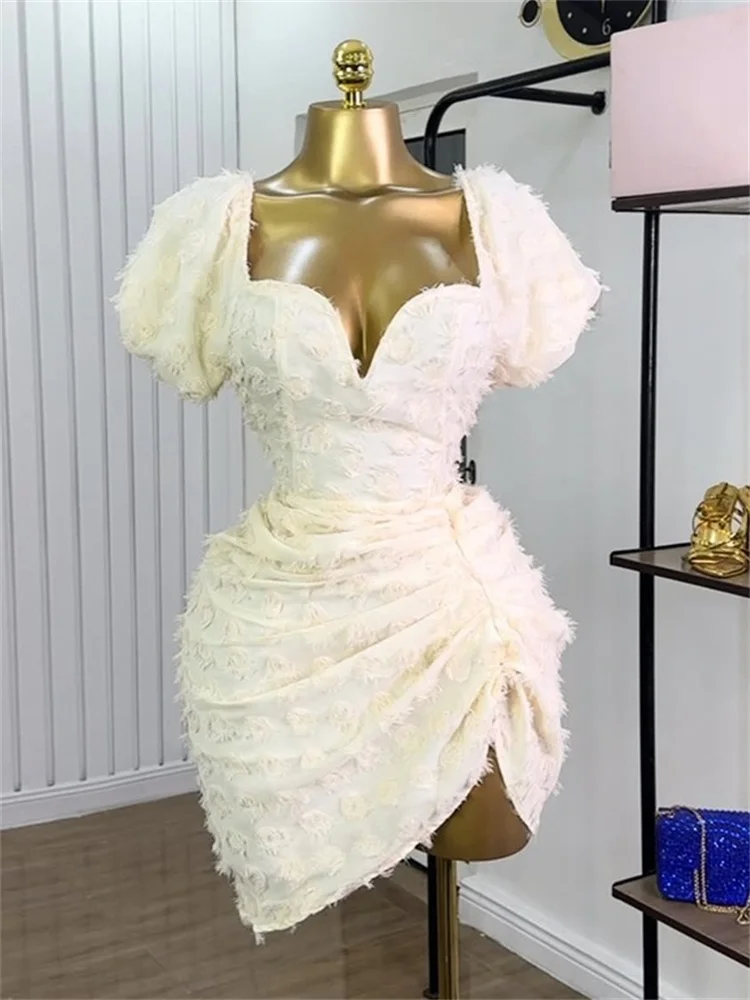 Wmstar Party Dress Women Sexy V Neck Bodycon Mini Dress Draped Club Outfits Fashion New in Summer Clothes Wholesale Dropshipping