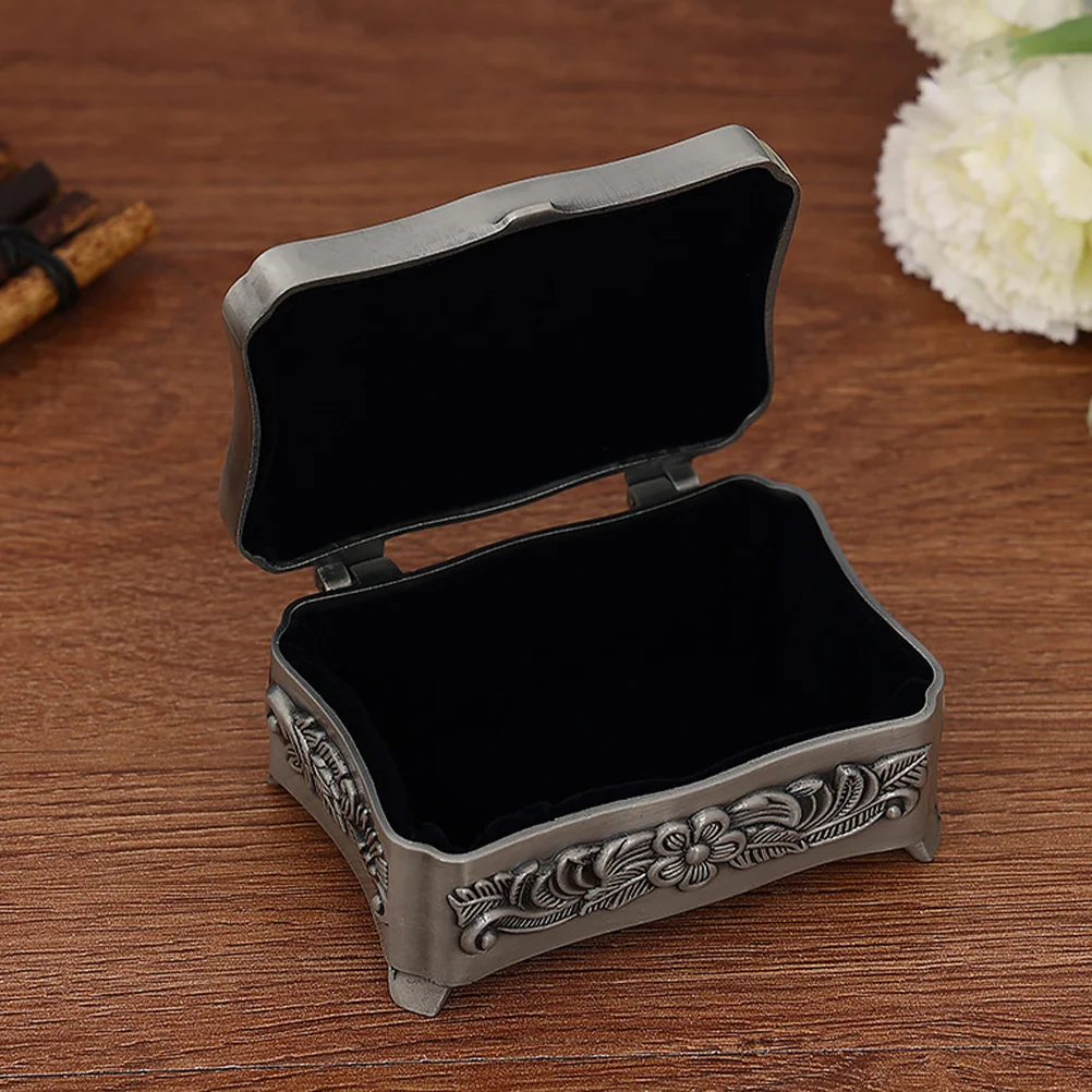 

Accessories Desktop Jewelry Box Dresser Decor Zinc Alloy Rings Storage Case Container