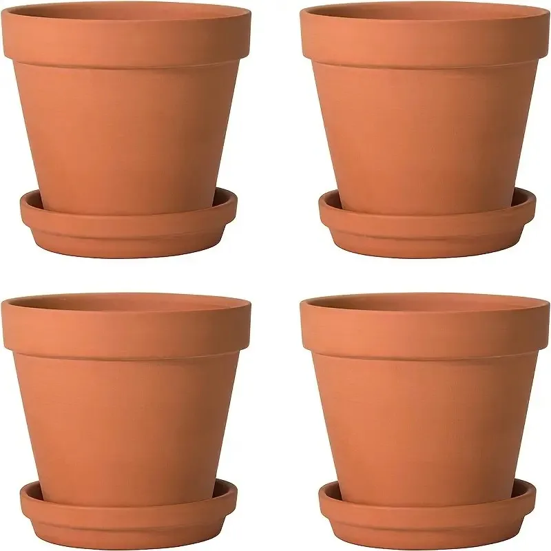 OUNONA 10 mini vasi di terracotta terracotta ceramica vaso vaso di fiori di cactus vasi succulenti per la scuola - ideale per piante, artigianato, bomboniere, 4,5 x 4 cm