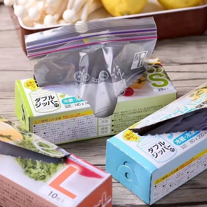 

Refrigerator Freshkeeping Bag Food Sealed Transparent Household Fruit And Vegetable Food Freezing Special Thickened Ziplock Bag