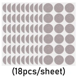 Premium Self-Adhesive Anti-Slip Felt Furniture Pads - 180pcs(10 Sheet) (Beige Round)
