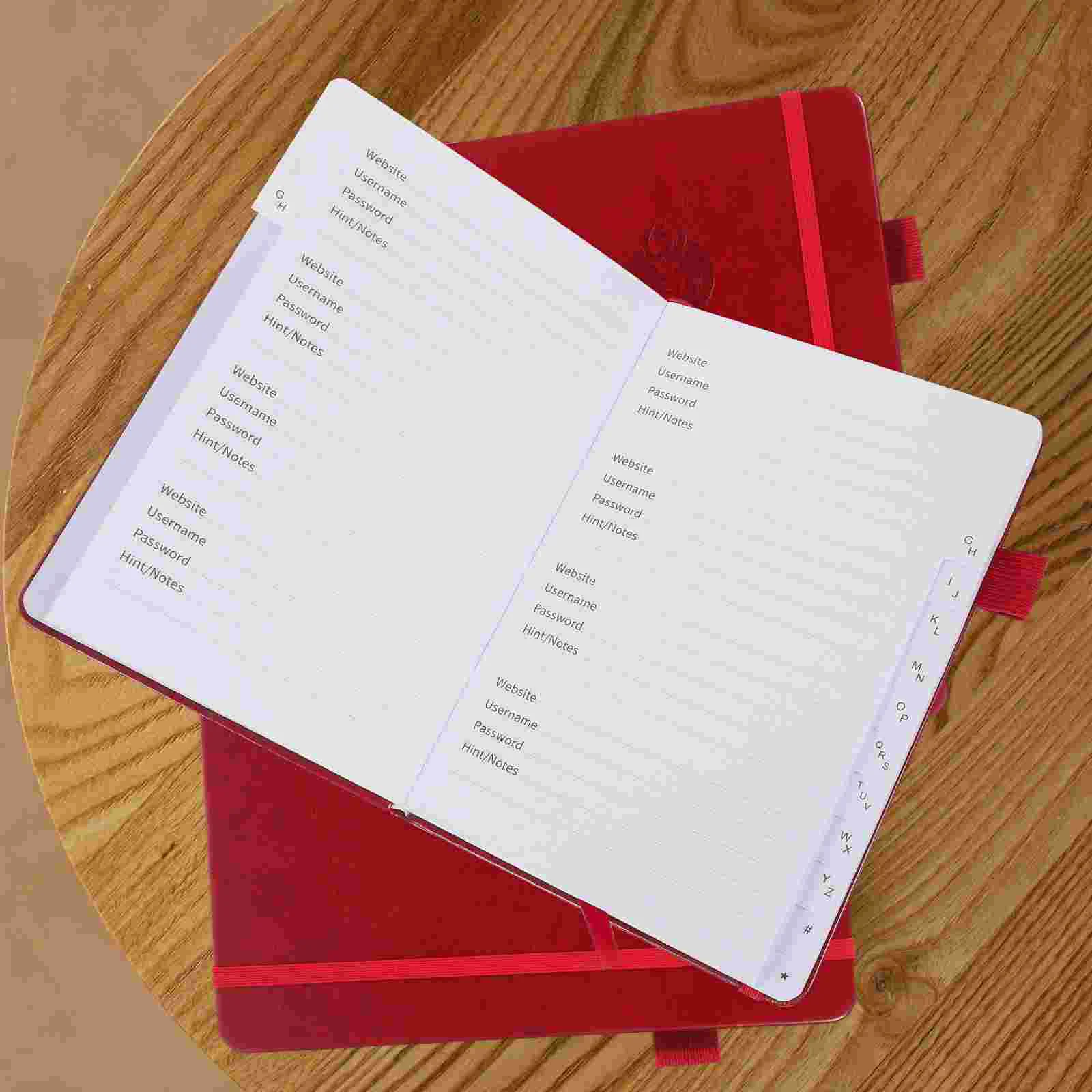 Password Book The Notebook Address Organizer for Phone Numbers Portable Black Office