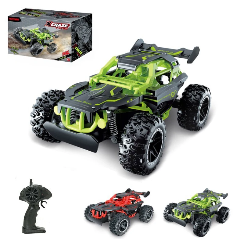 

1:18 RC Car Big Wheel Monster 2WD RC Truck 2.4GHz All Terrain Off Road 15KM/H High Speed RC Racing Car RTR for Kids