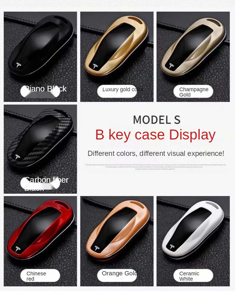 Custodia per chiave Auto in fibra di carbonio per Tesla Model X Y Model 3 S Holder telecomando Fob Shell portachiavi accessori Auto - Seaa257b5c3624b8ca0bf8d34c89d2428E