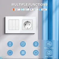 BSEED ZigBee Click Switch Modules Smart Light Switch Parts Glass Frame DIY Combination Wall Sockets USB Charge Key E-Series - Image 3
