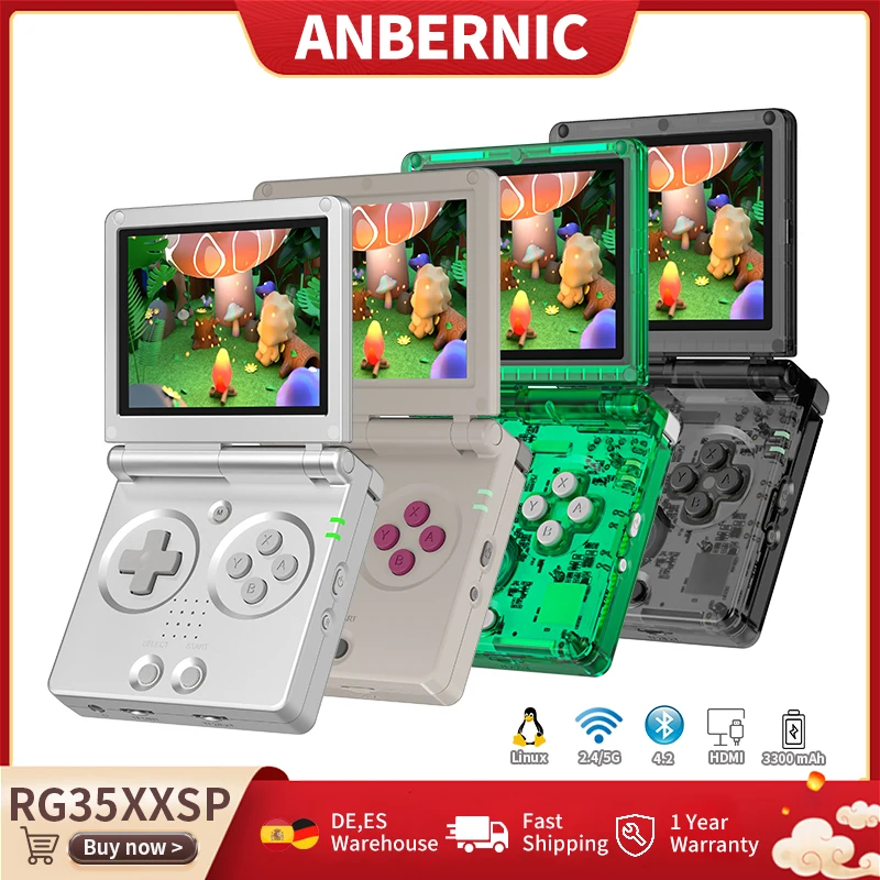 Retrokonsola ANBERNIC RG35XXSP Flip (bez gier) za $71.25 / ~267zł
