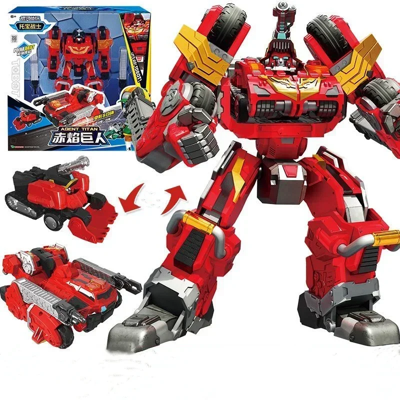 Anime Action Figures 2 IN 1 Galaxy Detectives Tobot Transformation Robot to Car Toy Korea Cartoon Brothers Anime Tobot Deformation Car Tank Toys