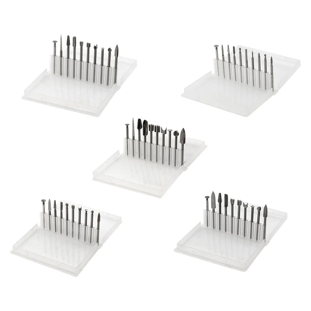 

10pcs Milling Cutter Drill Bit Engraving Bit Tungsten Carbide Rotary Burrs 3/4/5/6/8mm Bit 3mm Shank For Rotary Tool Grinder
