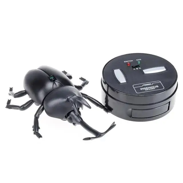 Lighting Infrared RC Beetle Simulative Remote Control Animal Electric Toy Gift Terrifying Kid with Novelty Sound Christmas Funny