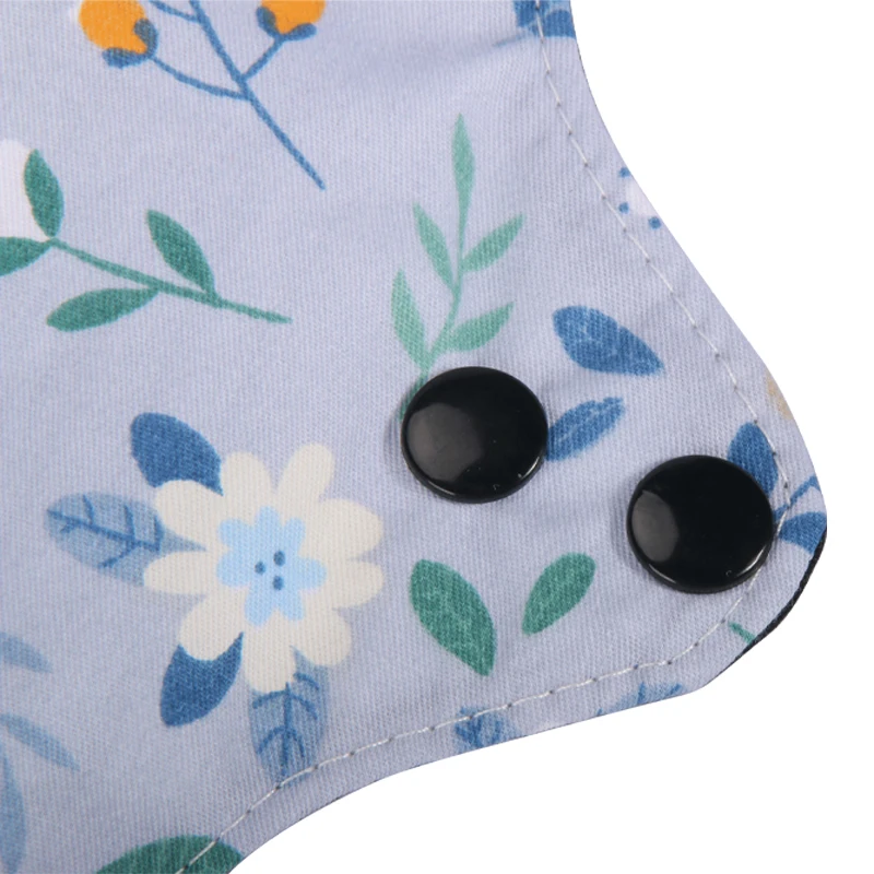 AIO 1pcs Reusable Organic Cotton Cloth Pad Washable Retro Dots Panty Liners Sanitary Napkins Leak-proof Cloth Menstrual Pads