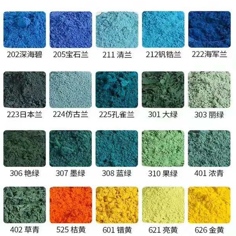 Pottery Coloring Tool Under Glaze Color Pencil 23-color Ceramic Underglaze Color Pigment DIY Hand-painted Medium and High Temperature Environmentally Friendly Color Powder 50g