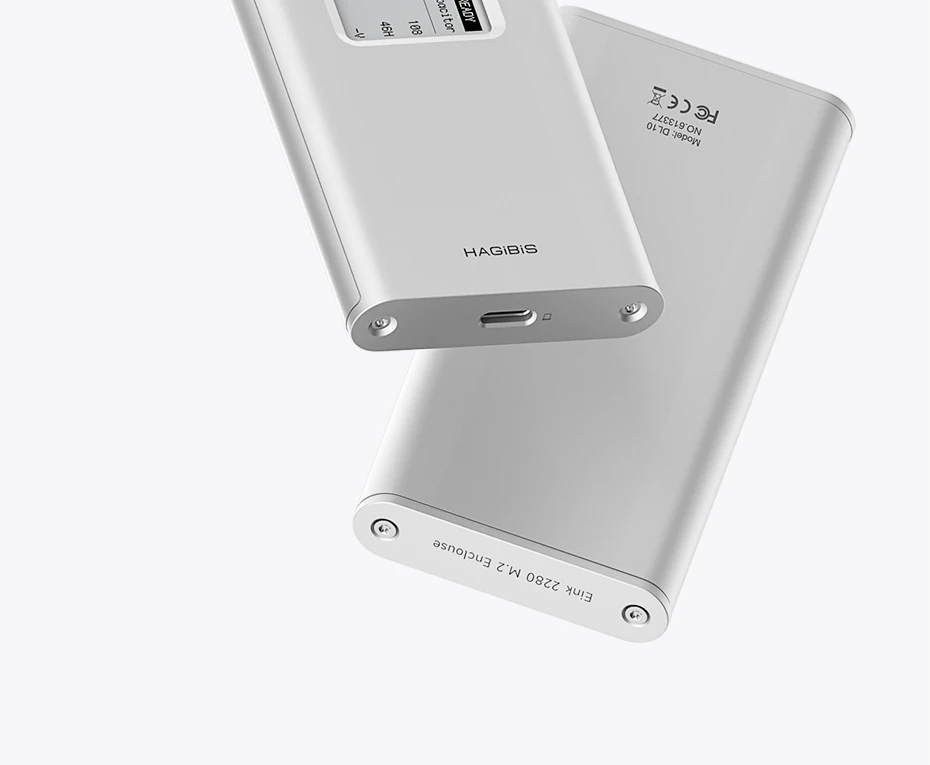 Hagibis NVMe SSD Enclosure with E-Ink Display (10Gbps)
