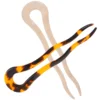 2 Pcs Hairpin Bun Sticks French Pins Dense for Occasions Shaped Acetate Sheet Decoration 2