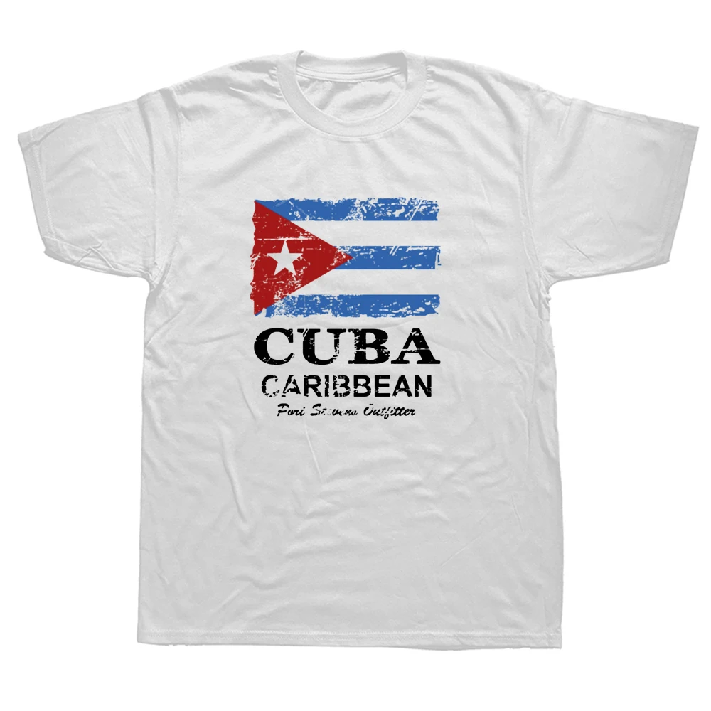 

Funny Cuba Flag Vintage T Shirts Graphic Cotton Streetwear Short Sleeve Birthday Gifts Summer Style T-shirt Mens Clothing