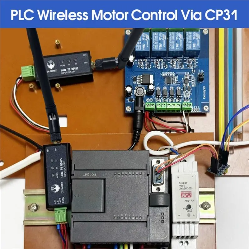 Y01A RS485-무선 모듈 변환기 2PCS DX-CP31 433Mhz LORA 직렬 어댑터(로라완 통신용 유선 장치용)