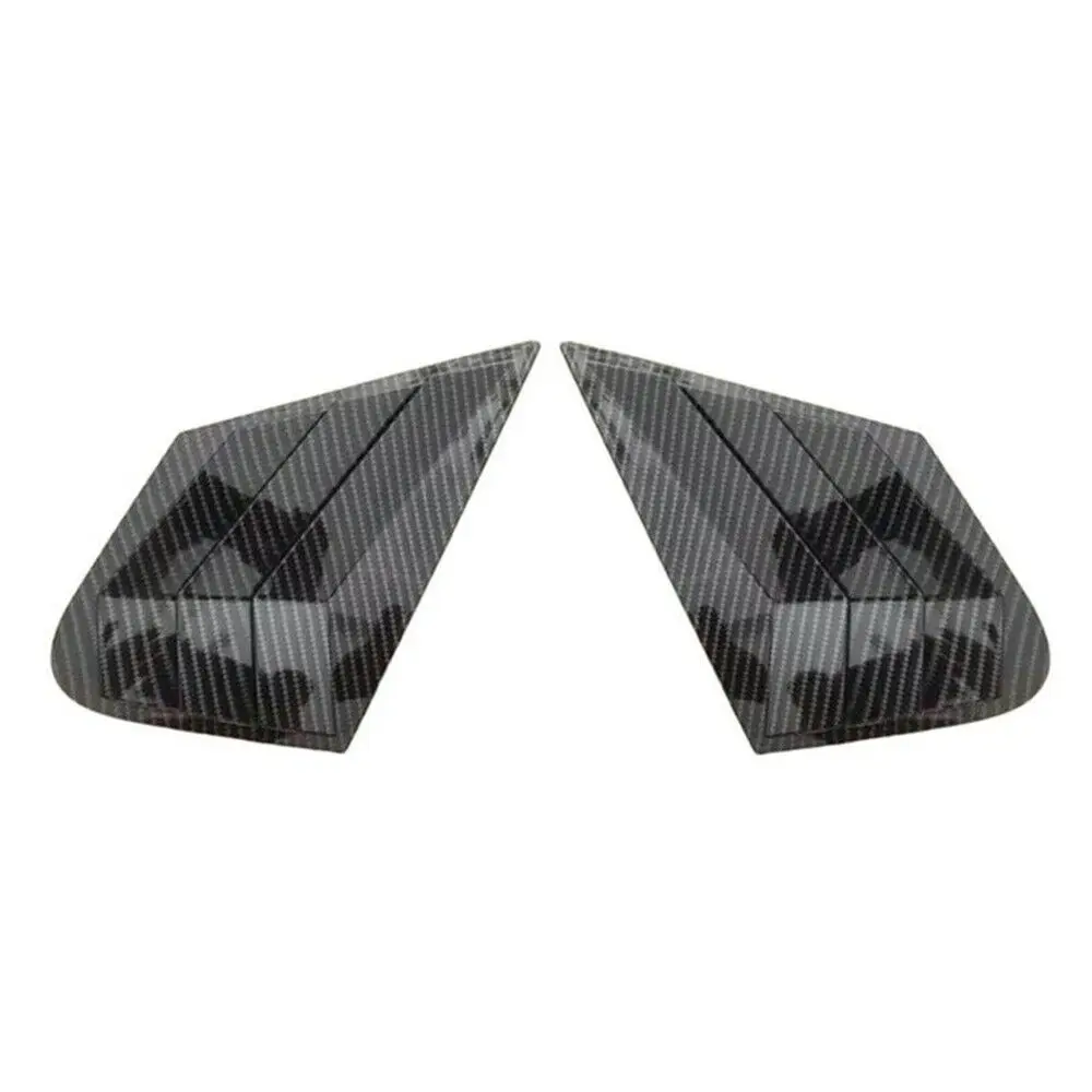 Car Rear Window Cover Car Side Window Louver For Kia Optima K5 Sedan Car Rear Louver Window Side Shutter Cover Trim Sticker Vent Scoop ABS Carbon Fiber Accessories