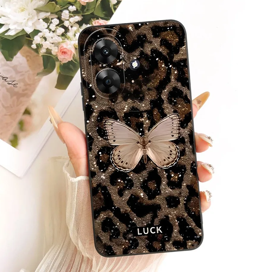 Fashion Flower Pretty Girls Soft Silicone Phone Cover