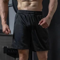Men's Mesh Shorts Breathable Quick Drying Gym Running Short Pants Solid Color Daily Sports Shorts Men 1