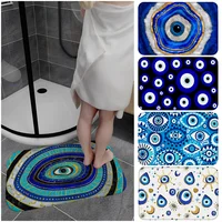 Evil Eye Entrance Door Mat Washable Non-Slip Living Room Sofa Chairs Area Mat Kitchen Welcome Doormat 1