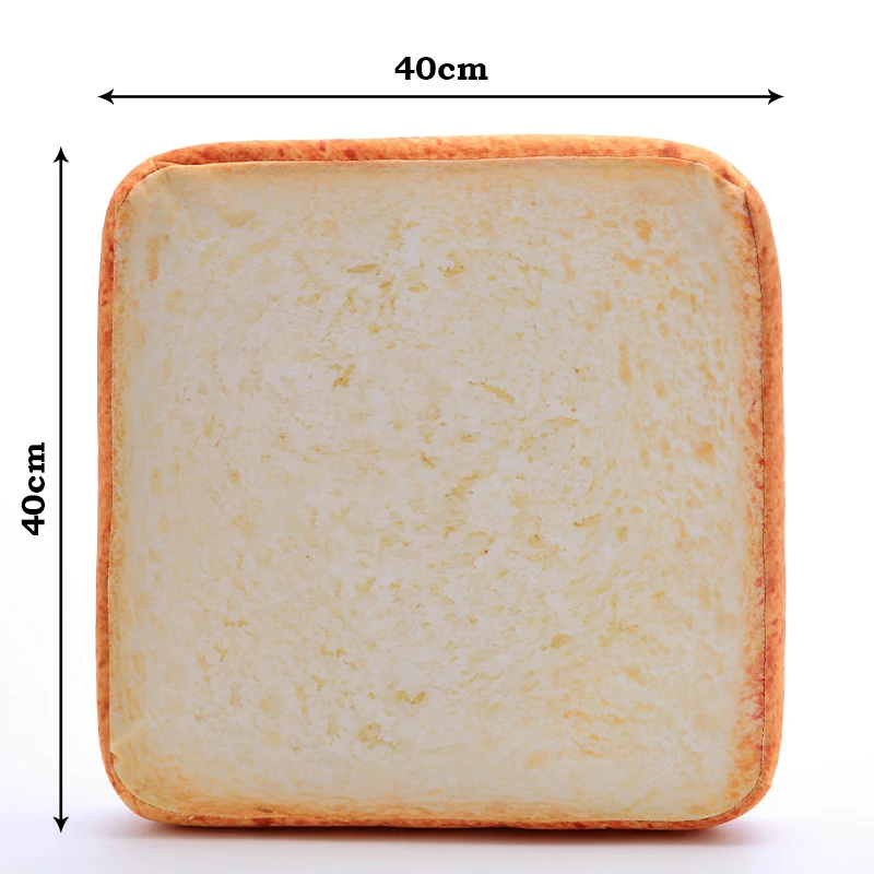 Creative Simulation Toast Bread Slicing Cushion Cat Special Pet Cushion Plush Toy Pillow