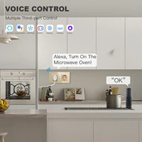 BSEED Wifi Sockets EU Wall Socket Smart Tuya Electric Sockets Power Monitor Google Smart Life Alexa Voice Control Glass Panel - Image 5