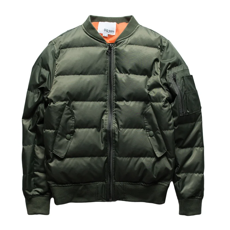 

Heavy Winter Bomber Pea Jacket for Men Thick Cotton Padding MA1 Mens Coat Plus Large Size 5XL Oversize Boy Streetwear 2023