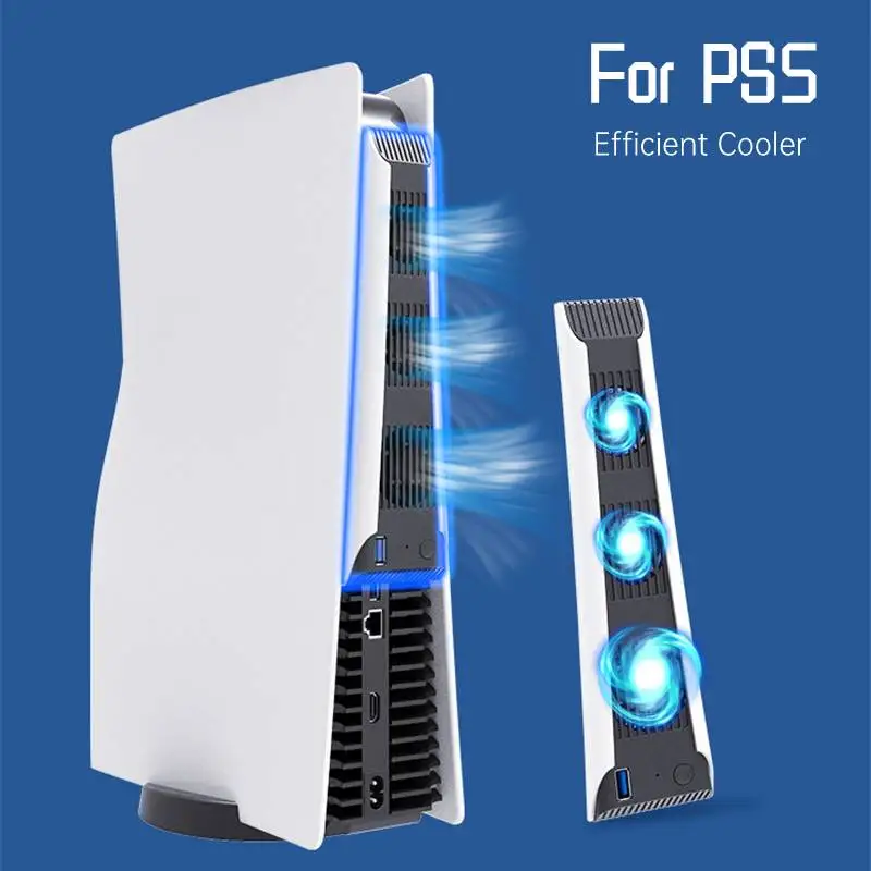 NewforPS5HostEfficientSilentCoolerWith3CoolingFanRadiator