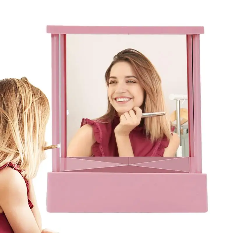 

Non Reversing Mirror True Mirror Non-Reversing Real Mirror High Clarity Desktop Women Girls Vanity Makeup Mirror gift for womens