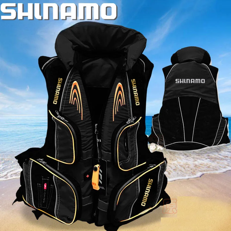 2023 Fishing Life Vest Outdoor High Buoyancy Multiple Pockets