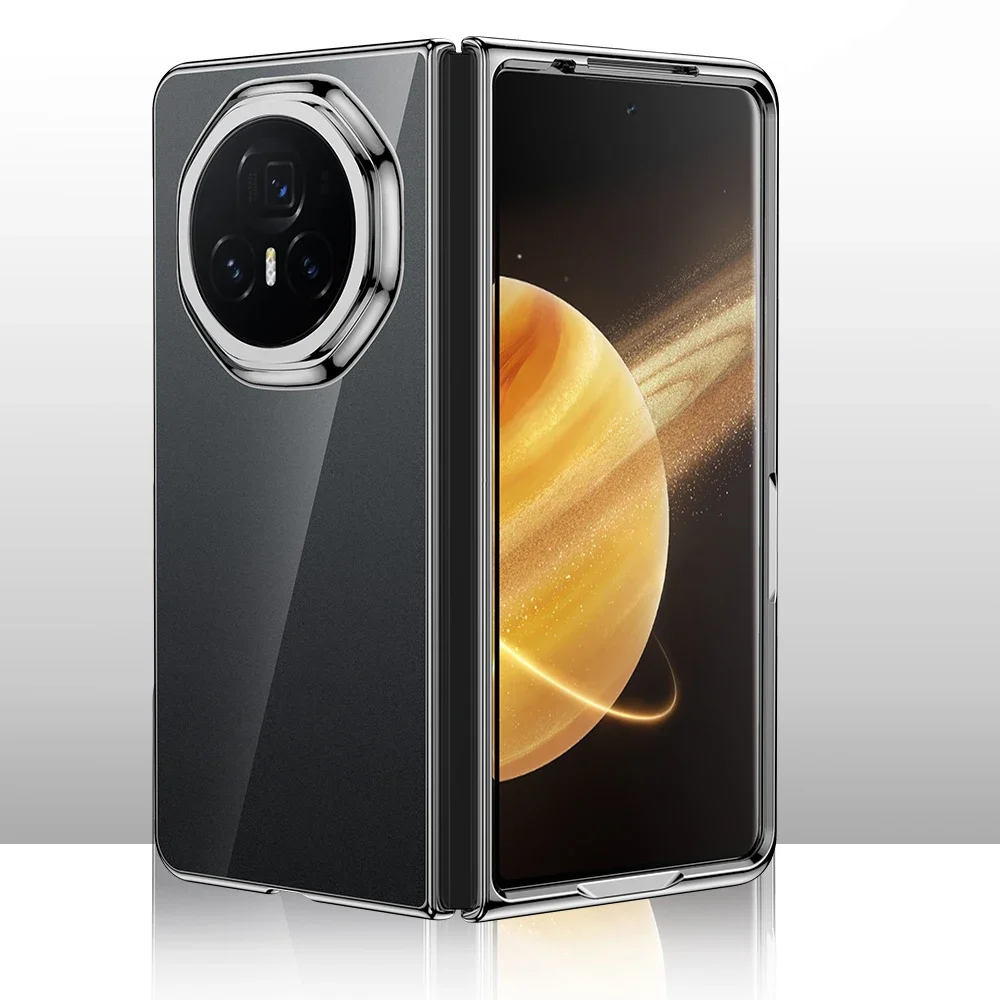 Luxury Electroplated PC Transparent Phone Case - Shockproof Protective Cover