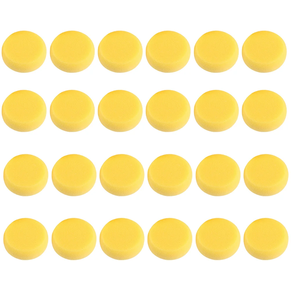 

Желтая круглая губка для чистки торта, многофункциональные принадлежности для мытья посуды, художественные губки, акварель