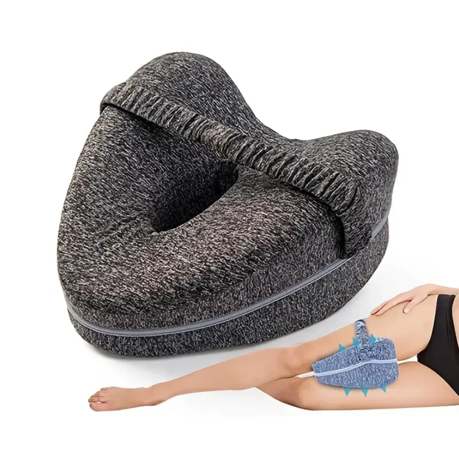 Comfortable Contoured Knee Support Pillow for Better Sleep