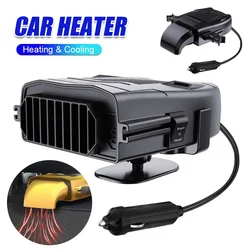 150W Electric Car Heater 12V Cooling and Heating Fan Dashboard Seat Heater 360-Degree Adjustable Defrosting Defogging Machine
