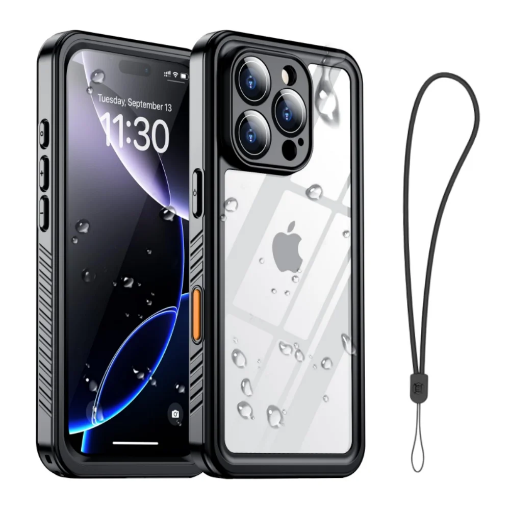 Ultimate IP68 Waterproof Shockproof Phone Case - Solid Color Protective Cover