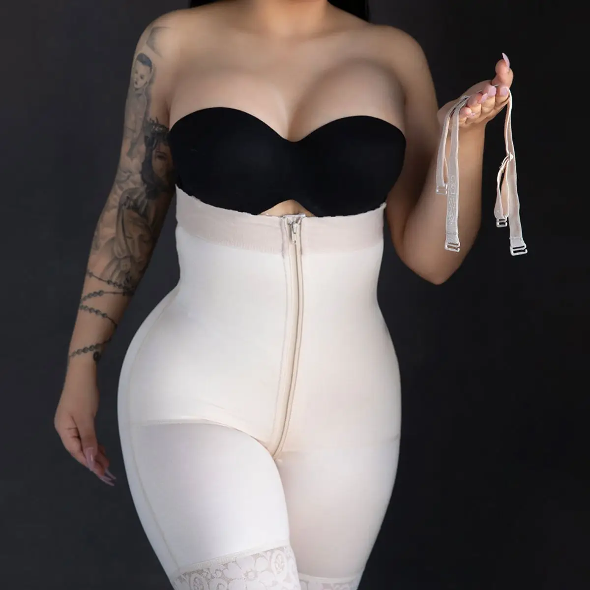 

Faja Colombianas Compression Shapewear Slimming Sheath Full Body Double Post Surgery Lace Butt Lifter Control Bodysuit